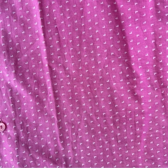 Bertigo pink slip cuff floral button down shirt men’s medium - Picture 2 of 10